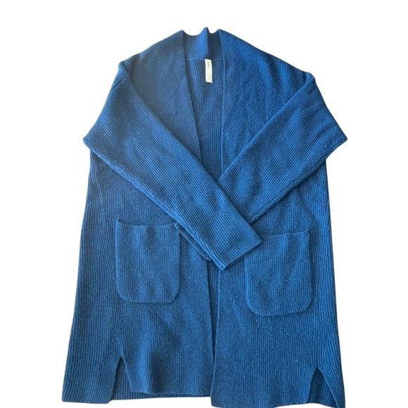 NAP Cardigan Women’s Size Small 100% Cashmere Blue Button Up Sweater - Picture 3 of 5